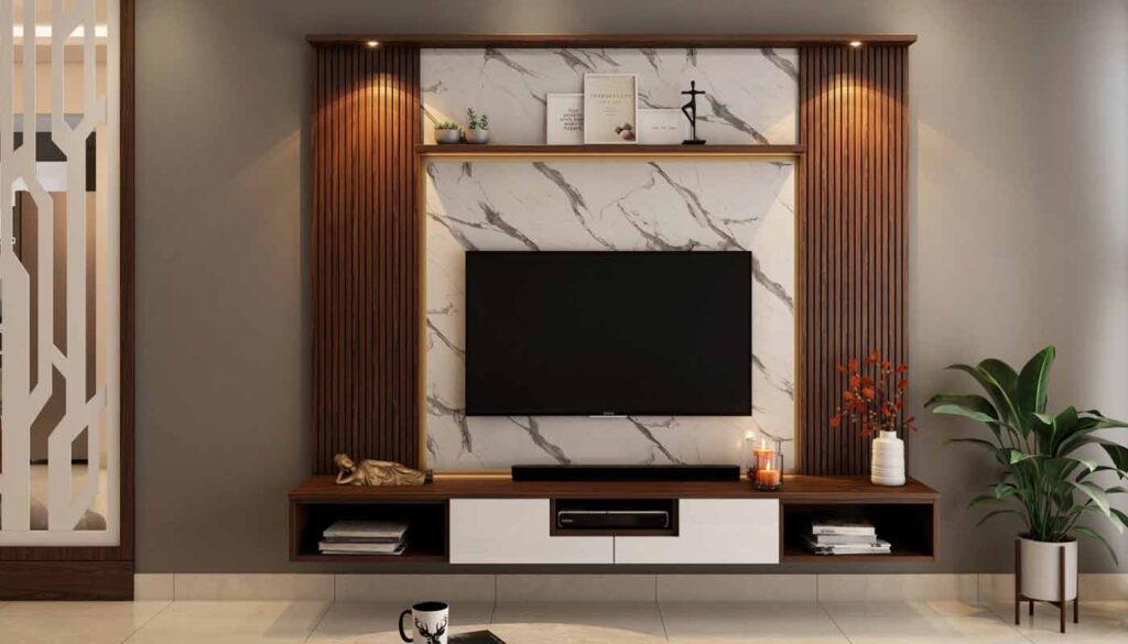 TV Unit Interior Design for Your Hall