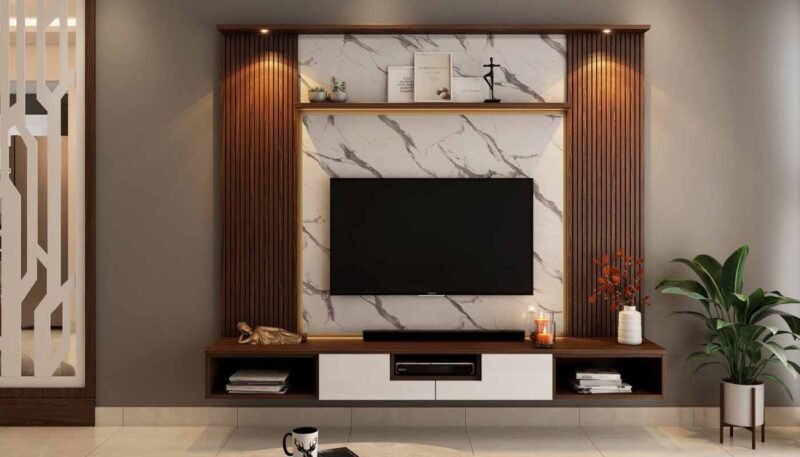 TV Unit Interior Design for Your Hall - Peril Interiors Designers